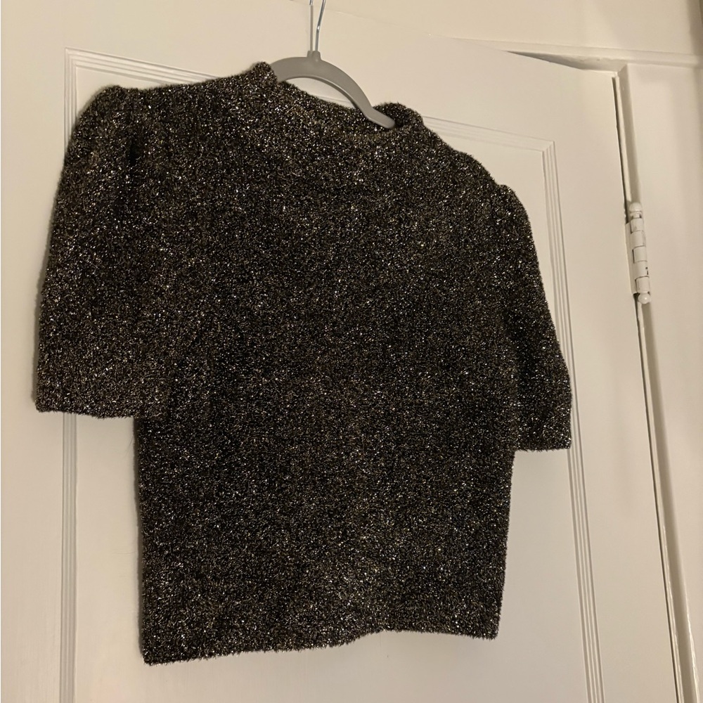 Kate Spade Metallic Short Sleeve Sweater - Picture 4 of 7